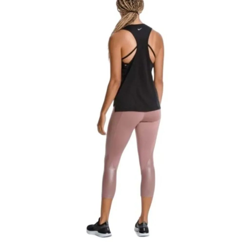 Nike Lux Racer Crop‎ Smokey Mauve Rose Size XS Dri-Fit